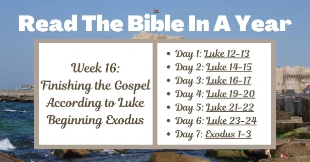 Read the Bible in a Year: Week 16 – Suffering, Healing, and Redemption in Luke and Exodus